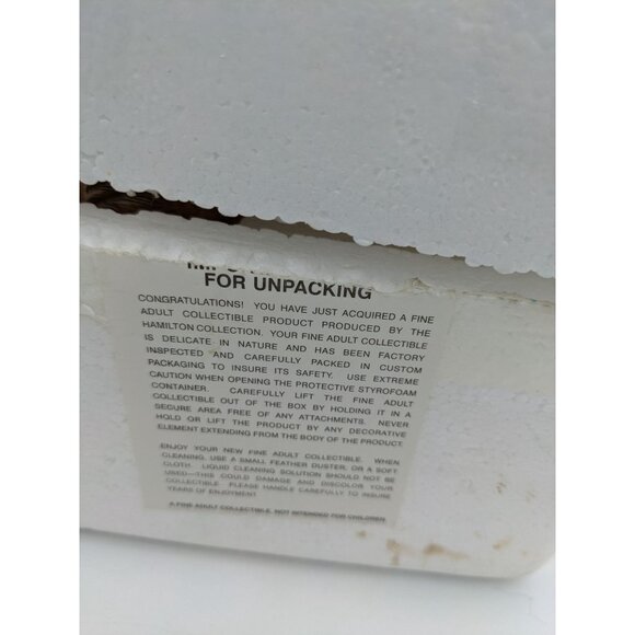 "Hamilton Collection Owl Always Adore You Figurine 2077 Mother & Baby Owl With F - Picture 11 of 11